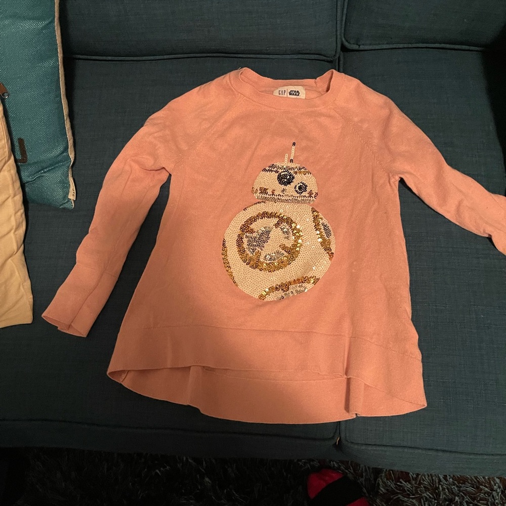 Cute pink Star Wars sequins shirt rare edition